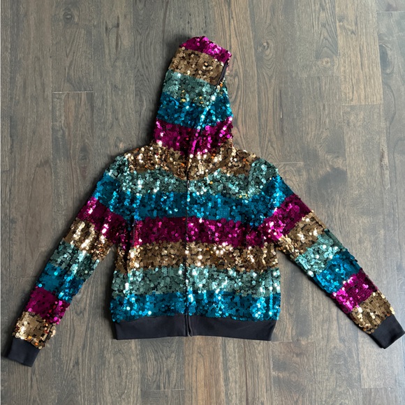Limited Edition Victorias Secret Sequin Rainbow
PINK Hoodie S Small - Picture 2 of 7